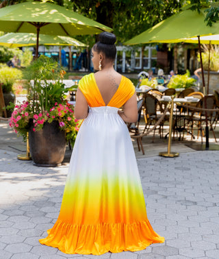 Sunset glow maxi dress