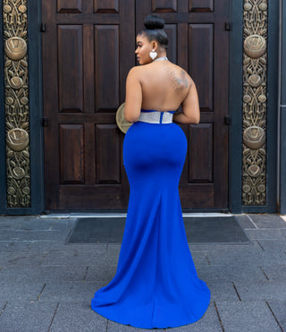 Blue Amore marmaid gown