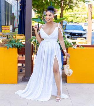 White Goddess maxi dress