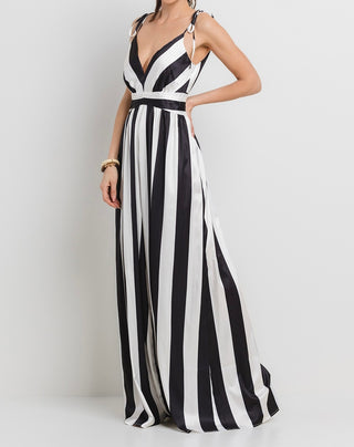 JAZZ BLACK WHITE JUMPSUIT