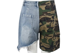 Two sides to me denim shorts