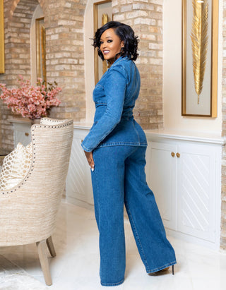 Chic Boss Lady denim set