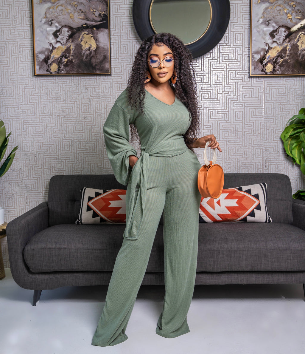 ZEAYA TWO PIECE SET GREEN – Nalu Boutique