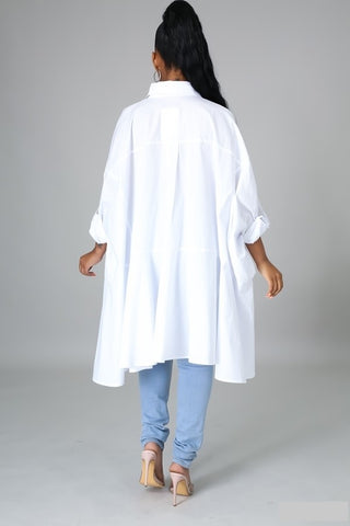 Oversized tunic Shirt dress